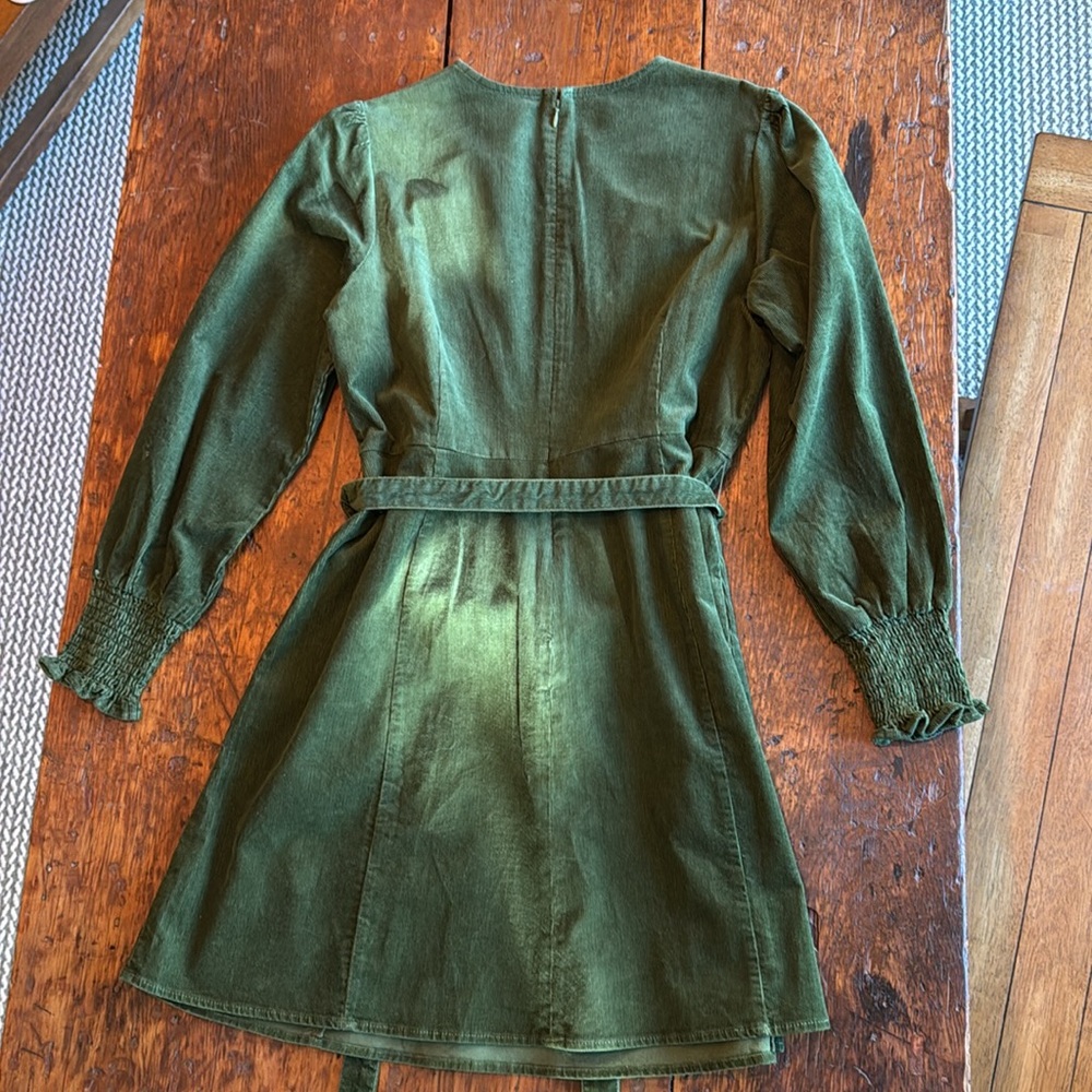 NWT Boden green corduroy dress US size 10P - Picture 5 of 7